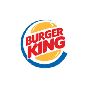 A burger king logo is shown.