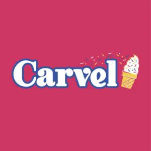 A logo of carvel ice cream