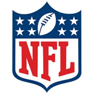 A football logo with the nfl written on it.