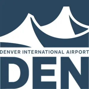 A logo of denver international airport.