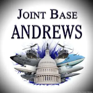 A picture of the joint base andrews logo.